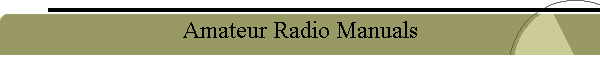 Amateur Radio Manuals