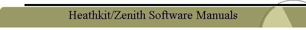 Heathkit/Zenith Software Manuals