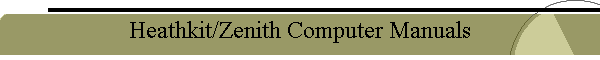Heathkit/Zenith Computer Manuals